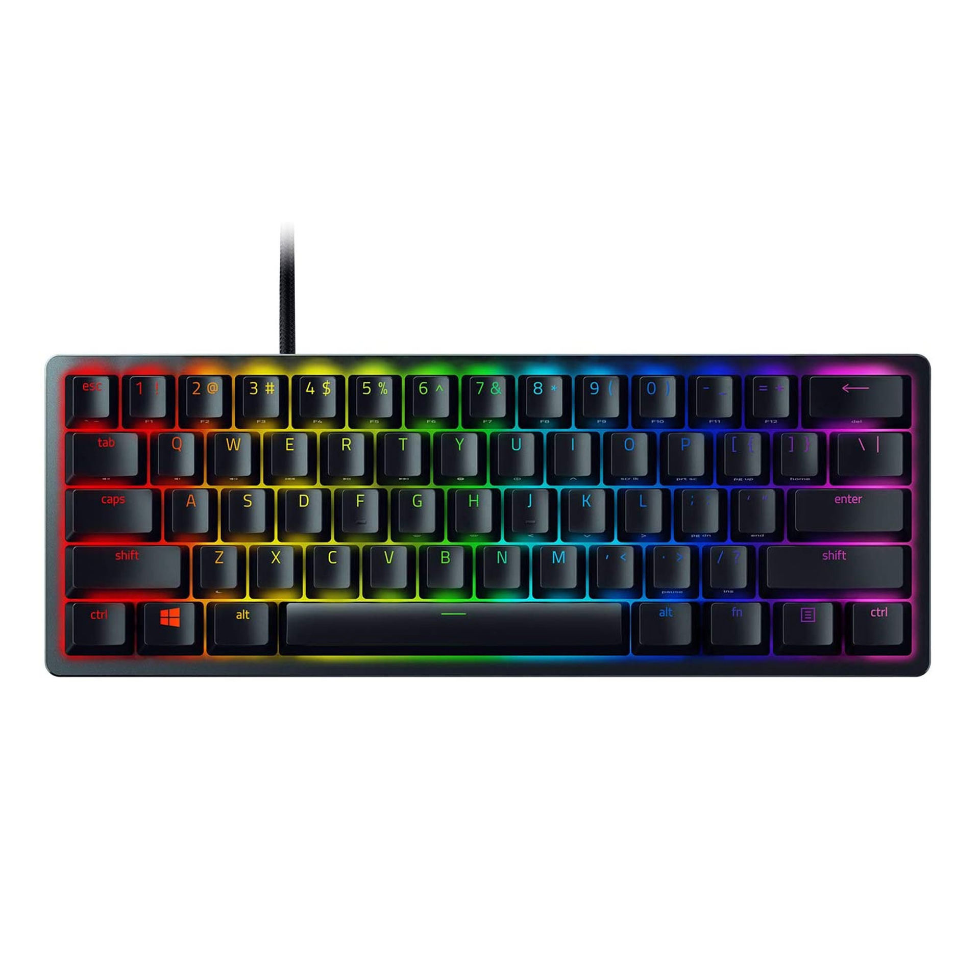 کیبورد مکانیکال مخصوص بازی ریزر مدل KEYBOARD GAMING RAZER HUNTSMAN MINI سوئیچ بنفش