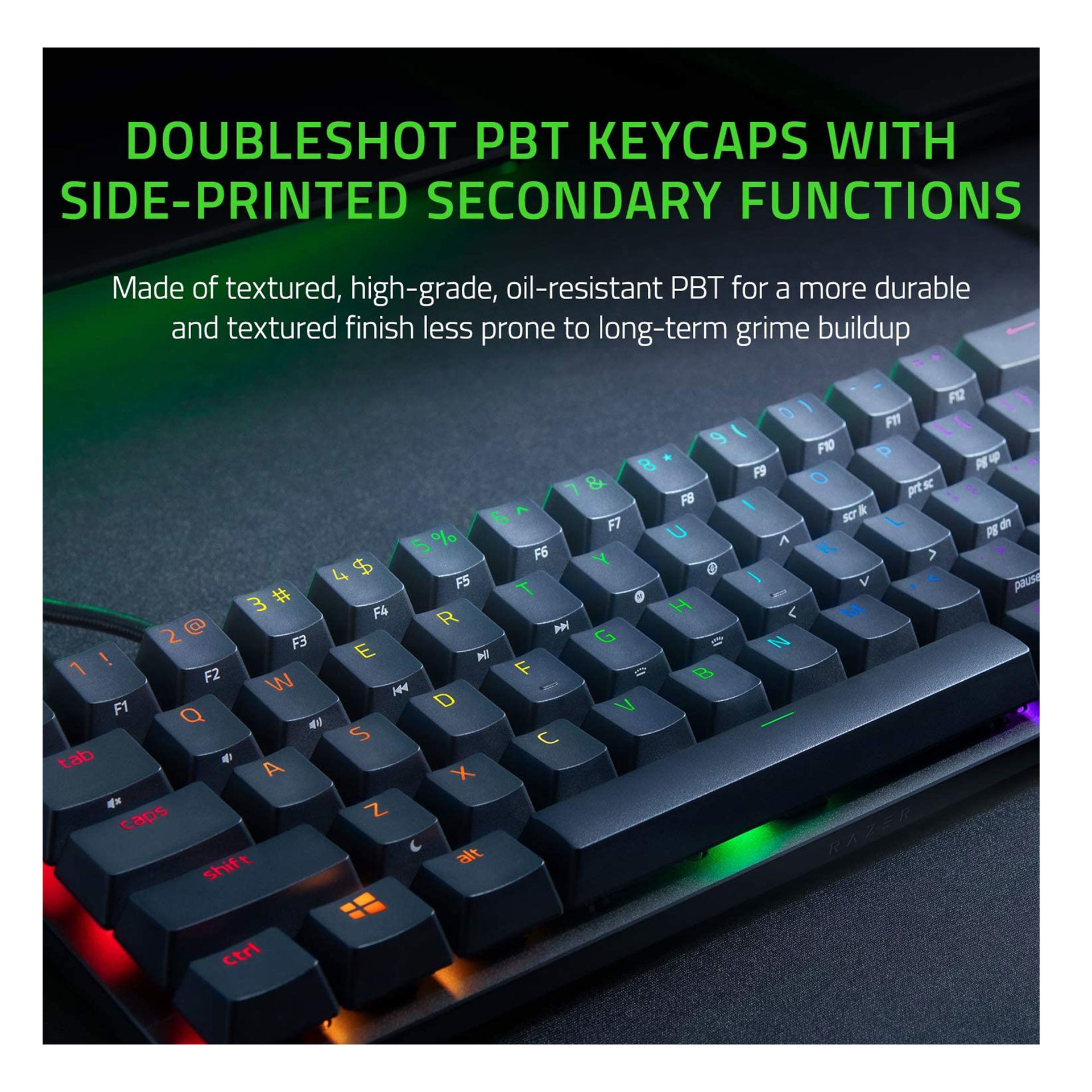 کیبورد مکانیکال مخصوص بازی ریزر مدل KEYBOARD GAMING RAZER HUNTSMAN MINI سوئیچ بنفش