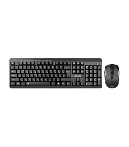 کیبورد و ماوس بدون سیم بیاند مدل KEYBOARD MOUSE WIRELESS BEYOND BKM-3460