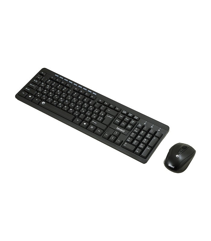 کیبورد و ماوس بدون سیم بیاند مدل KEYBOARD MOUSE WIRELESS BEYOND BKM-3460