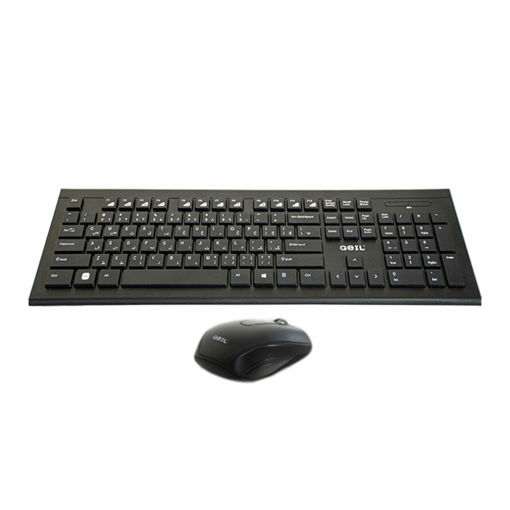 کیبورد و ماوس بدون سیم گیل مدل KEYBOARD MOUSE WIRELESS GEIL GWK-101