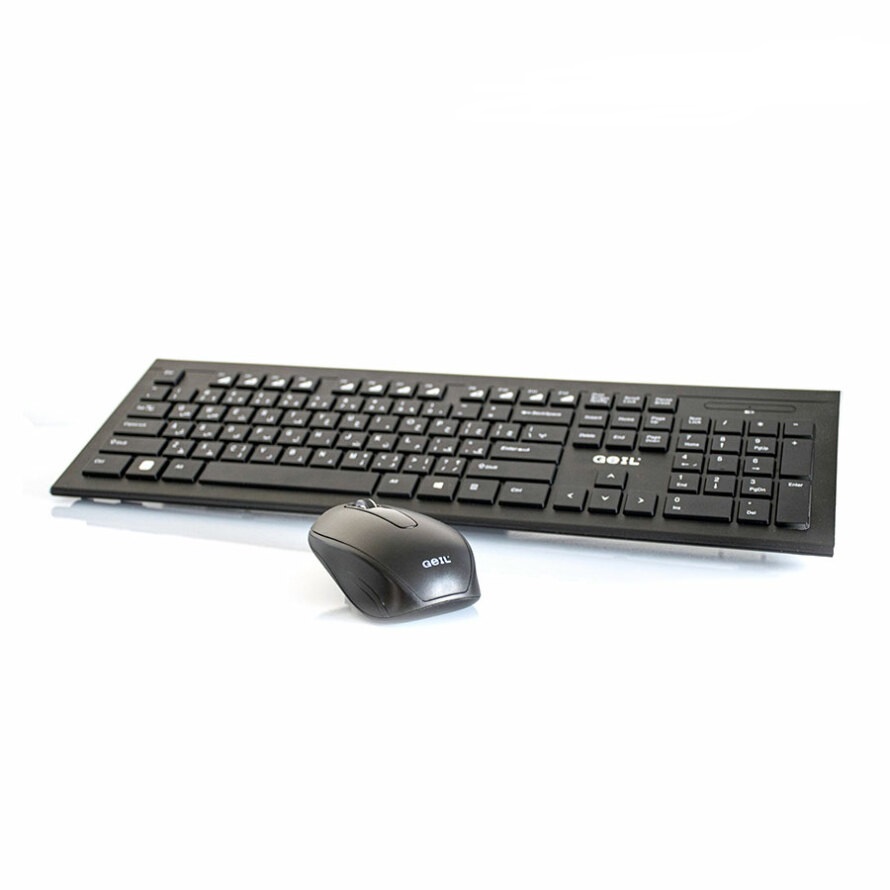 کیبورد و ماوس بدون سیم گیل مدل KEYBOARD MOUSE WIRELESS GEIL GWK-101