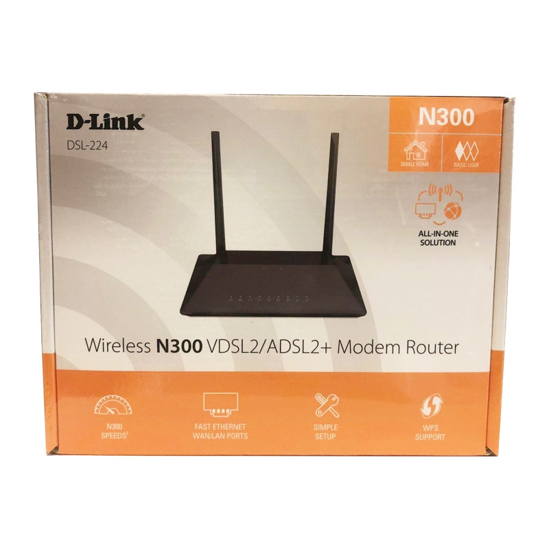 مودم روتر بی سیم ADSL2PLUS و VDSL2 دی لینک مدل MODEM ROUTER DILINK DSL-224