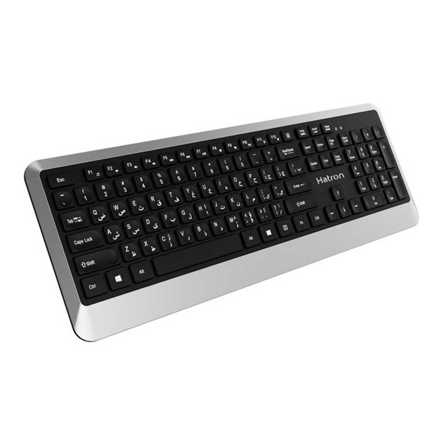 کیبورد سیم دار هترون مدل KEYBOARD HATRON HK-248 به همراه حروف فارسی