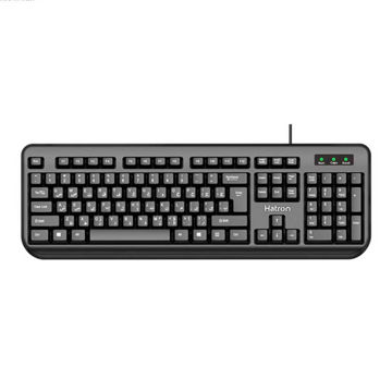 کیبورد سیم دار هترون مدل KEYBOARD HATRON HK-255 به همراه حروف فارسی