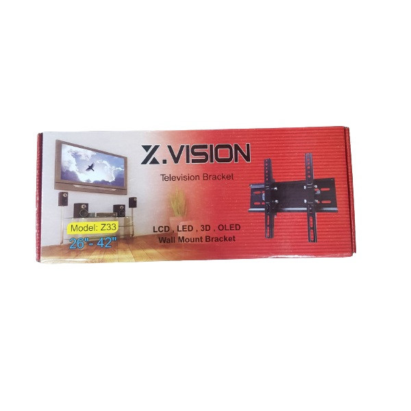 پایه دیواری تلویزیون ایکس ویژن مدل Z-33 مناسب تلویزیون های 26 تا 42 اینچ