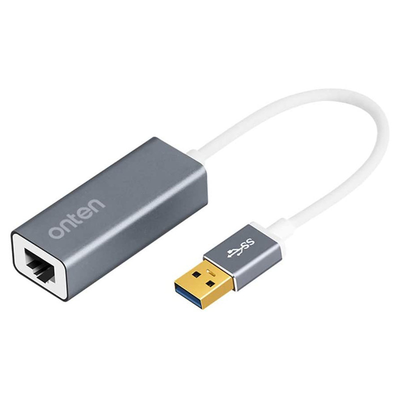 خرید،قیمت و مشخصات تبدیل USB3.0 به LAN اونتن ONTEN OTN-5225 1000MPS - قائم آی تی