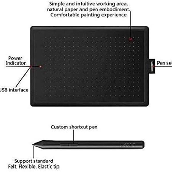 قلم نوری وکام مدل PEN WACOM ONE BY SMALL CTL-472