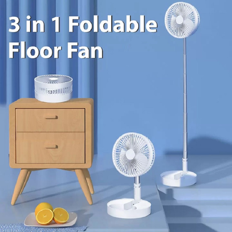 پنکه شارژی قابل حمل و تاشو شیائومی مدل FOLDABLE FAN XIAOMI ZOLELE P-10S اسپیکر داخلی