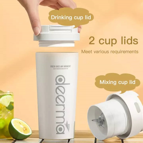 مخلوط کن شارژی قابل حمل شیائومی مدل XIAOMI INSULATION JUICE CUP DEM-NU90