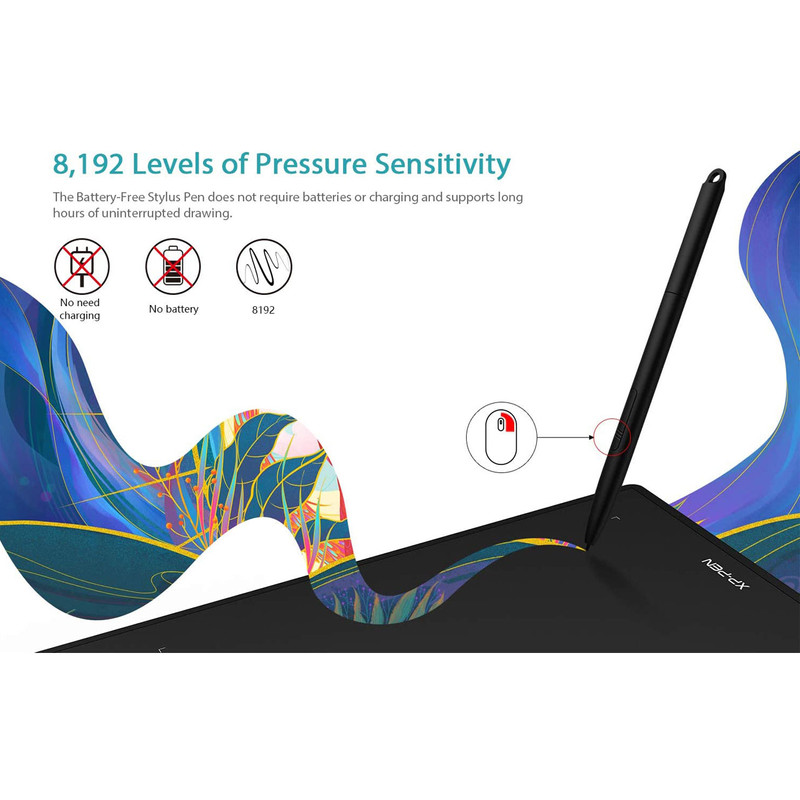 قلم نوری طراحی ایکس پی-پن مدل XP PEN STAR G-960S OPTICAL DRAWING TABLET