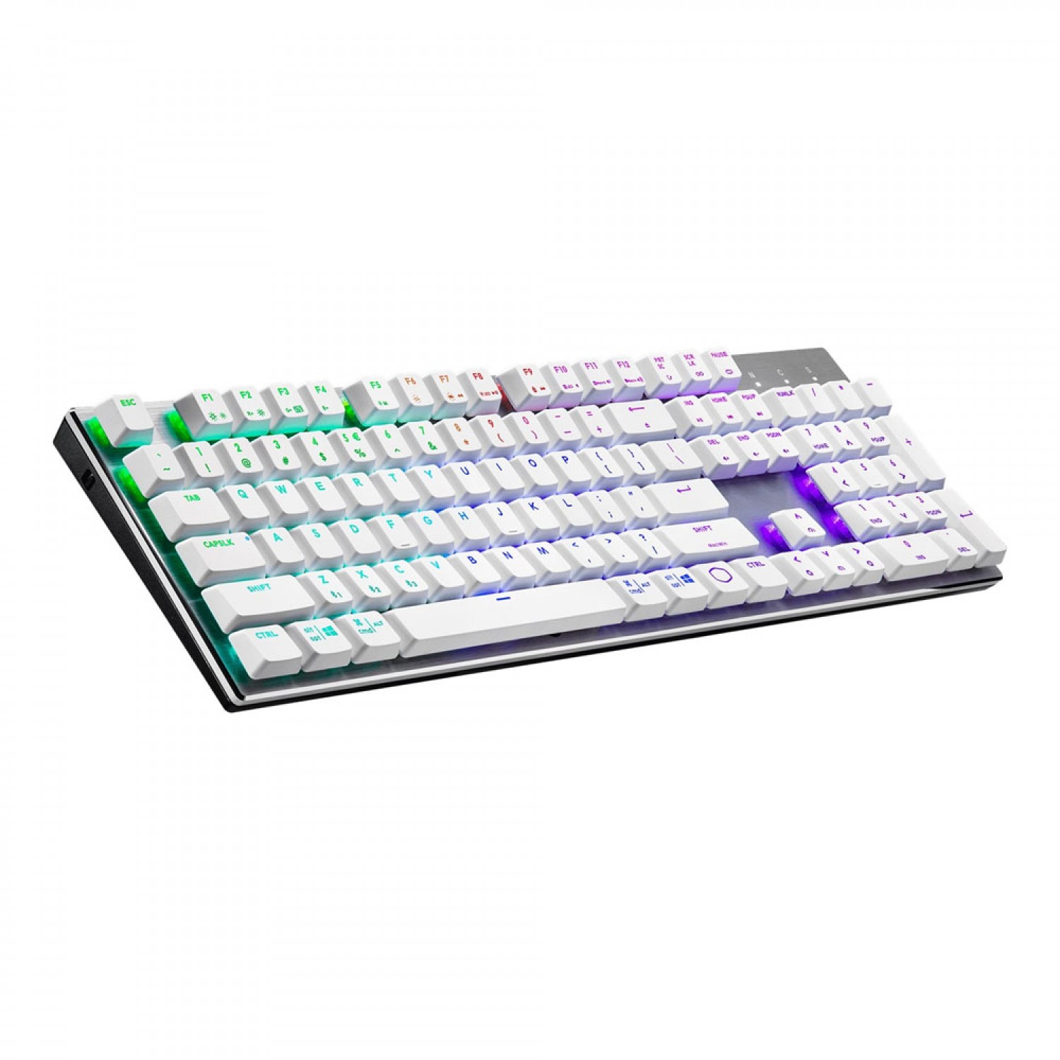 کیبورد بدون سیم گیمینگ کولر مستر مدل KEYBOARD GAMING COOLER MASTER SK-653 WHITE