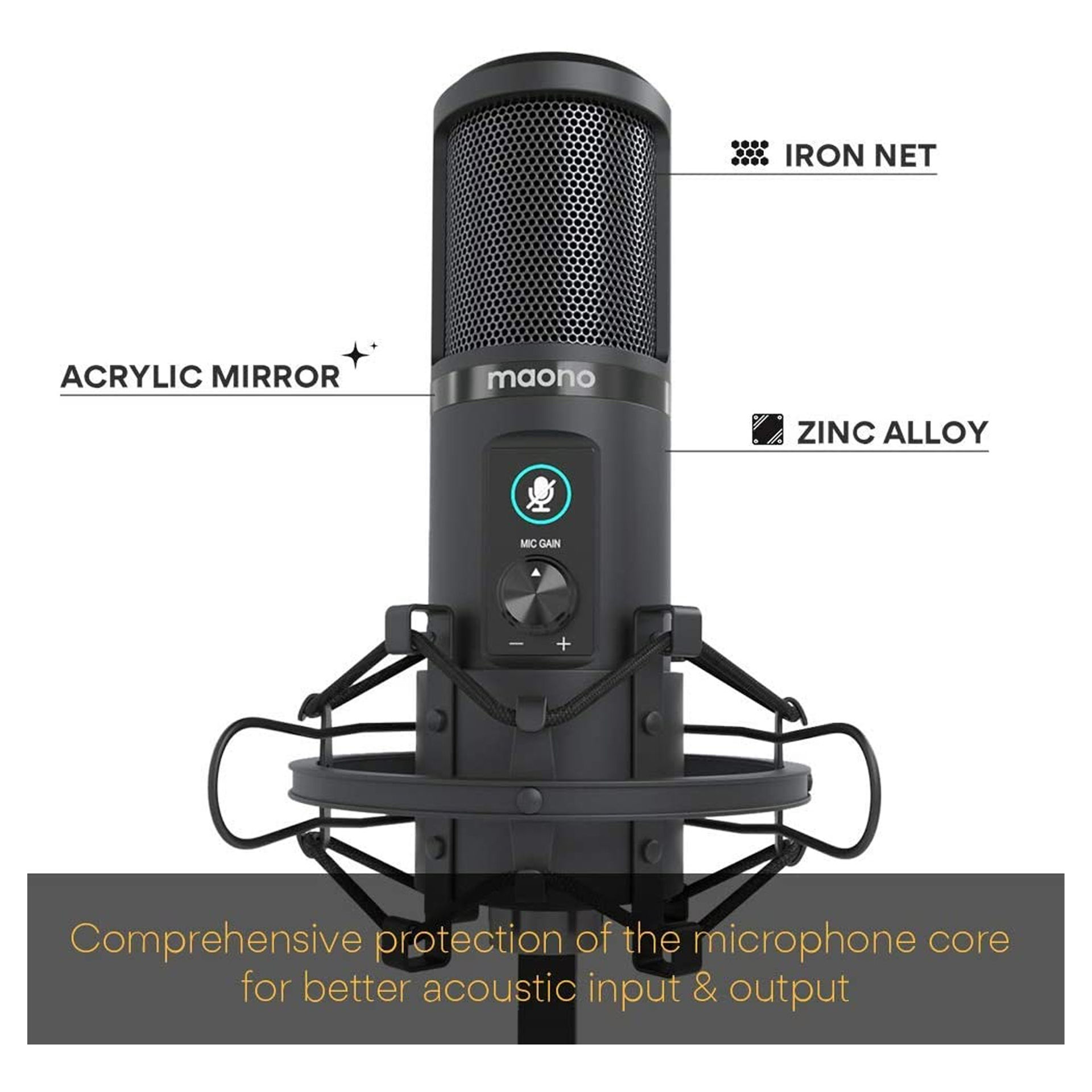 میکروفون استودیویی ماونو مدل MICROPHONE MAONO AU-PM422