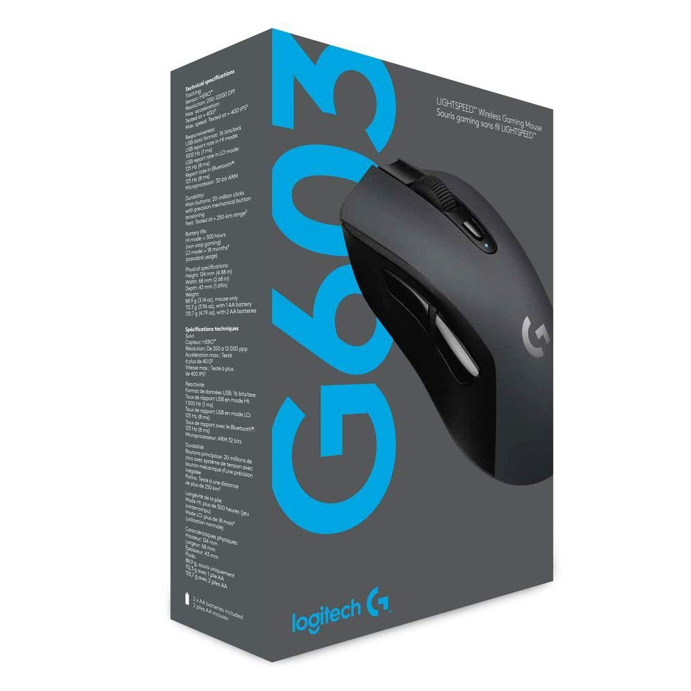 ماوس بدون سیم مخصوص بازی لاجیتک مدل MOUSE GAMING LOGITECH G-603