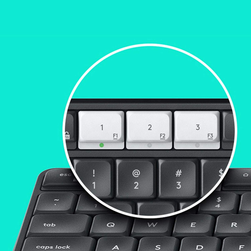 کیبورد بی سیم لاجیتک مدل KEYBOARD LOGITECH K-375S MULTI-DEVICE به همراه پایه نگهدارنده گوشی موبایل و تبلت