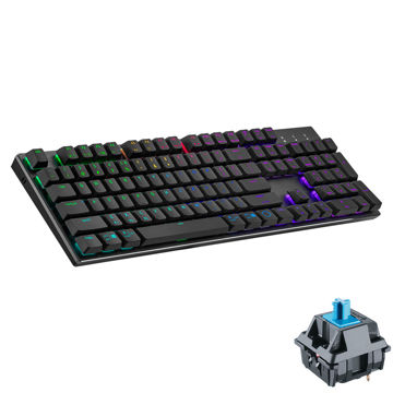 کیبورد بدون سیم گیمینگ کولر مستر مدل KEYBOARD GAMING COOLER MASTER SK-653 BLACK