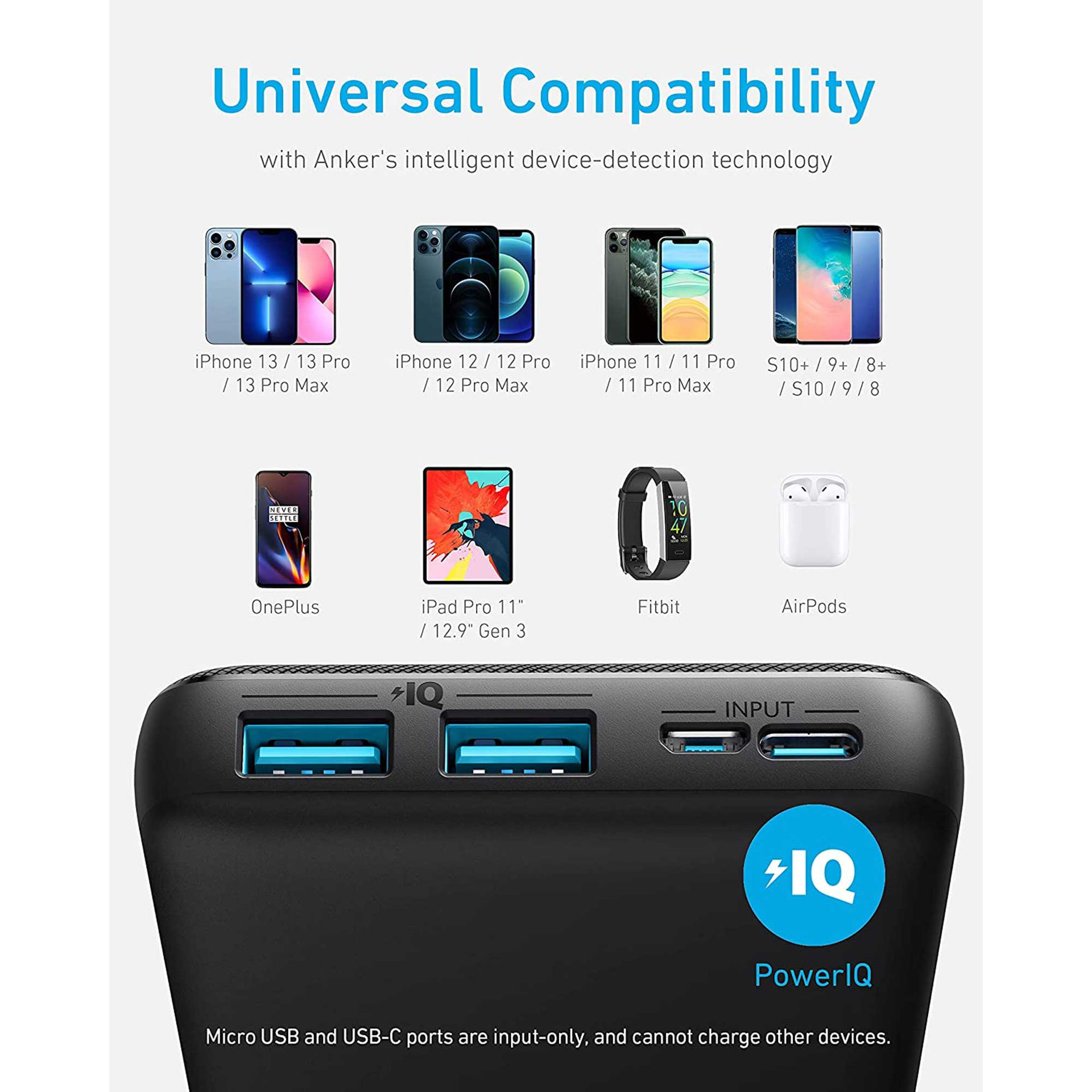 پاوربانک انکر مدل POWER BANK ANKER POWERCORE ESSENTIAL A-1268 ظرفیت 20000 میلی آمپر