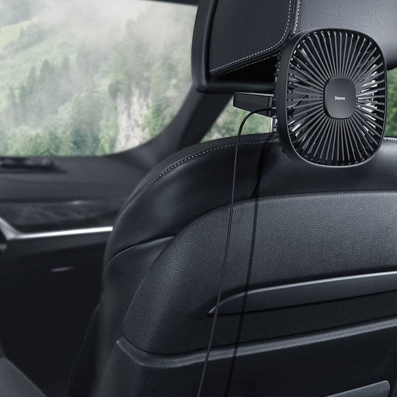 پنکه رومیزی و داخل خودرو بیسوس مدل BASEUS NATURAL WIND MAGNETIC REAR SEAT FAN CXZR-01