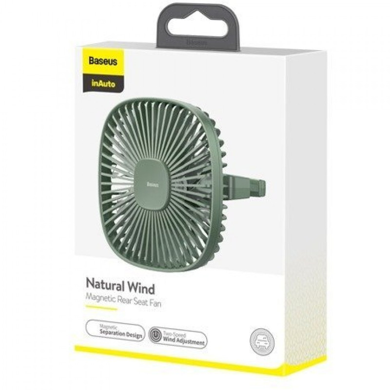 پنکه رومیزی و داخل خودرو بیسوس مدل BASEUS NATURAL WIND MAGNETIC REAR SEAT FAN CXZR-01