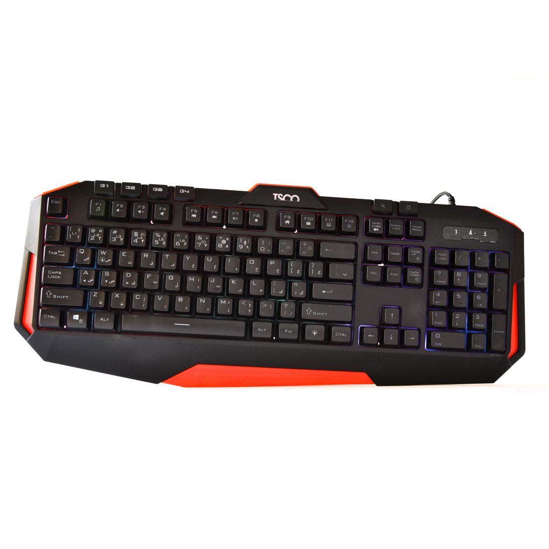 کیبورد و ماوس مخصوص بازی تسکو مدل KEYBOARD MOUSE GAMING TSCO GKM-8205