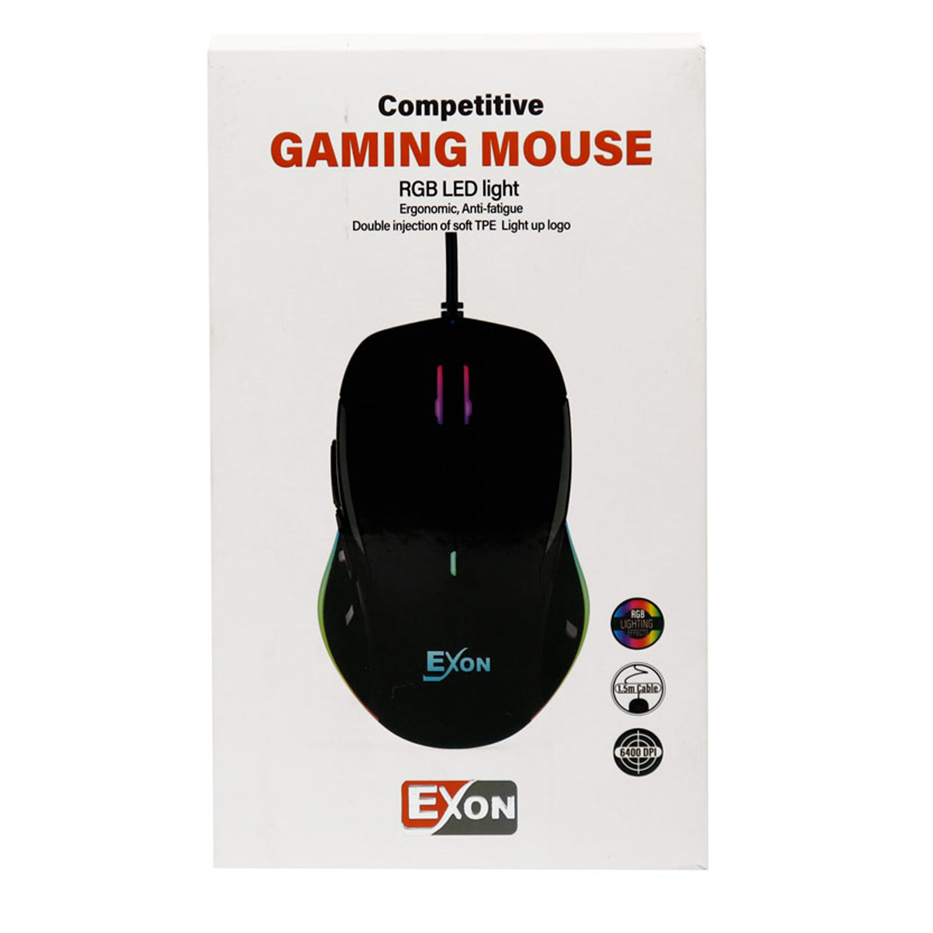 ماوس مخصوص بازی اکسون مدل MOUSE GAMING EXON G-536E RGB