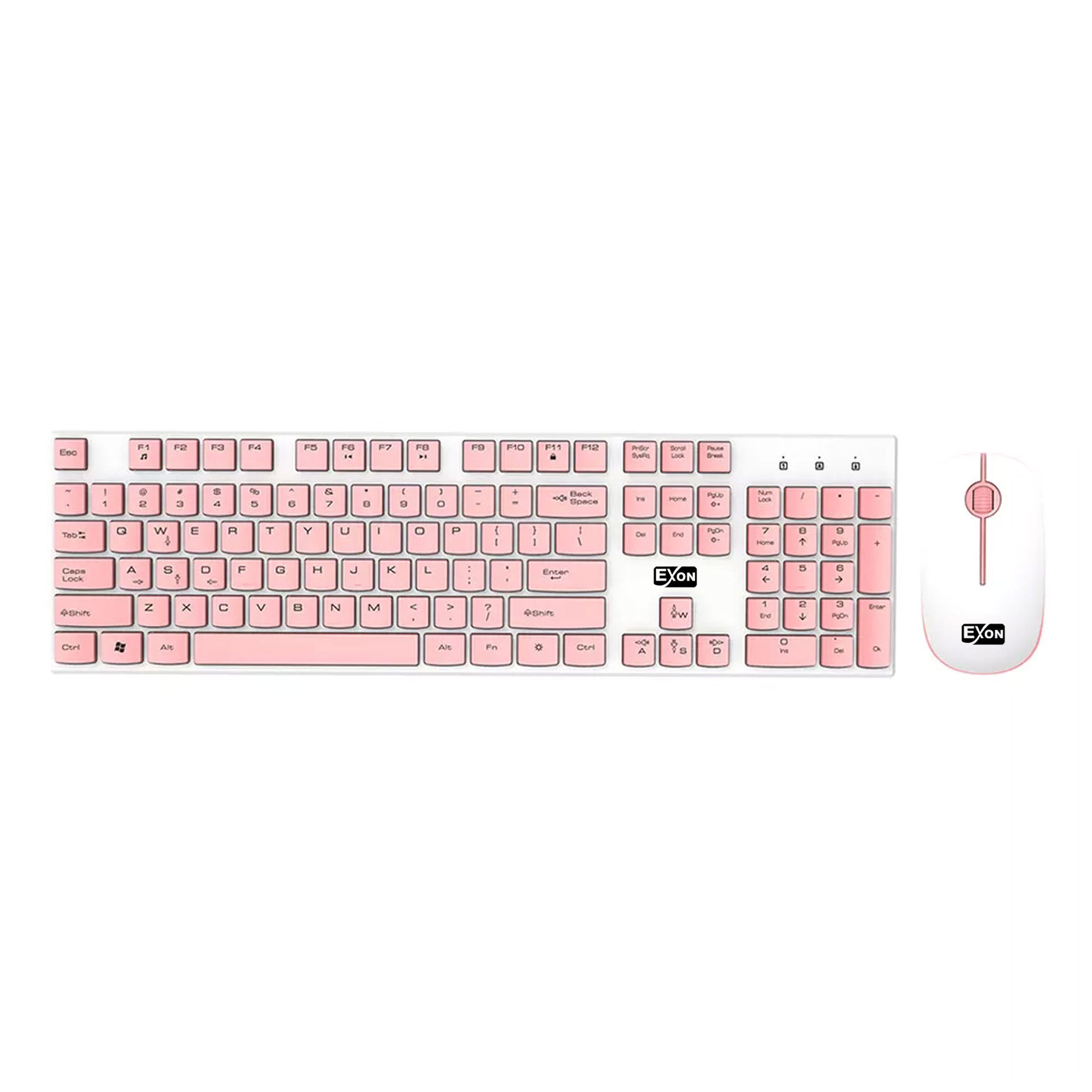 کیبورد و ماوس بدون سیم اکسون مدل KEYBOARD MOUSE EXON GK-600