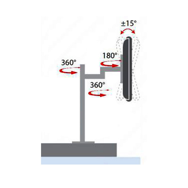 پایه رومیزی مانیتور ال سی دی آرم مدل LCD ARM LD-410B مناسب مانیتور سایز 10 اینچ تا 29 اینچ