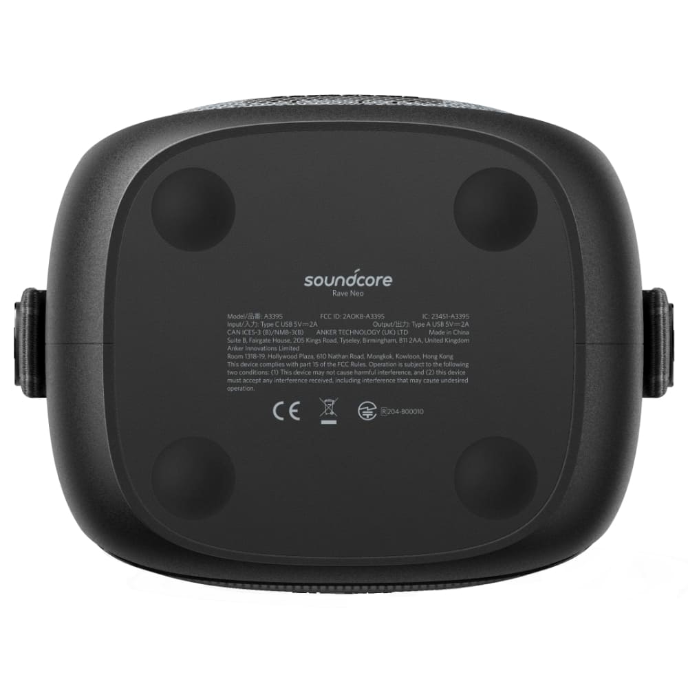 اسپیکر بلوتوثی قابل حمل انکرمدل SPEAKER BLUETOOTH ANKER SOUNDCORE A-3395 RAVE NEO در قائم آی تی