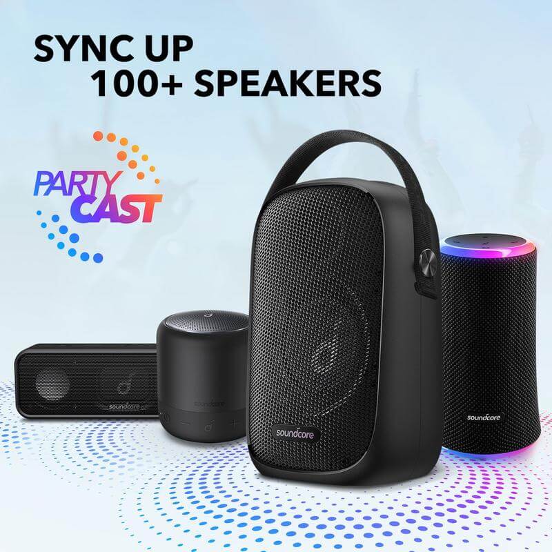 اسپیکر بلوتوثی قابل حمل انکرمدل SPEAKER BLUETOOTH ANKER SOUNDCORE A-3395 RAVE NEO در قائم آی تی