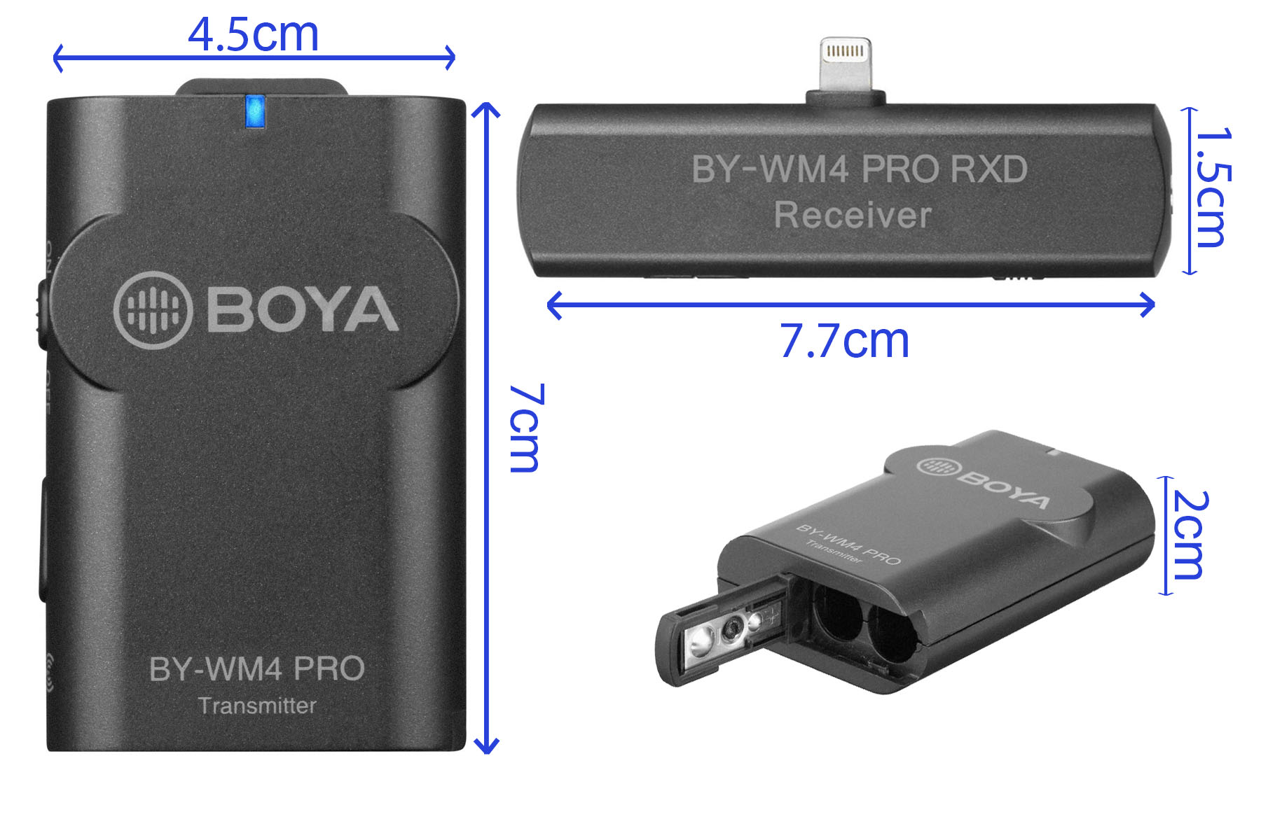 میکروفون یقه ای بدون سیم بویا مدل MICROPHONE WIRELESS BOYA BY-WM4 PRO-K3