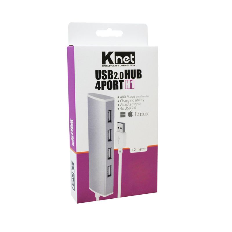 هاب USB2.0 کی نت 4 پورت HUB KNET H1