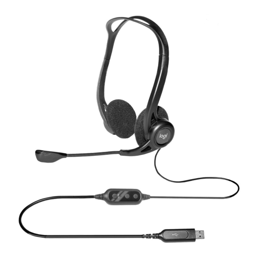 هدست سیم دار لاجیتک مدل HEADSET LOGITECH H-690 USB