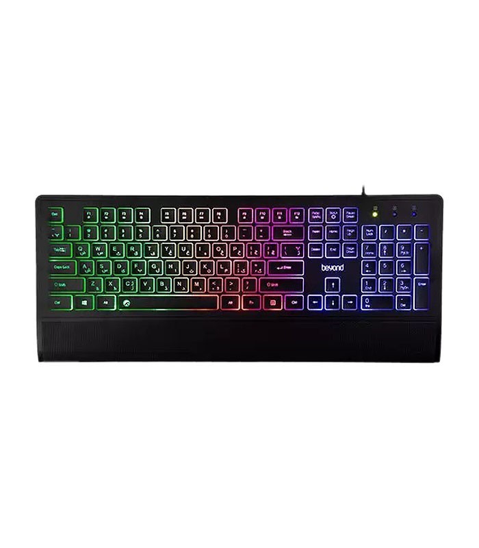 کیبورد سیم دار گیمینگ بیاند مدل KEYBOARD GAMING BEYOND BK-7210 RGB