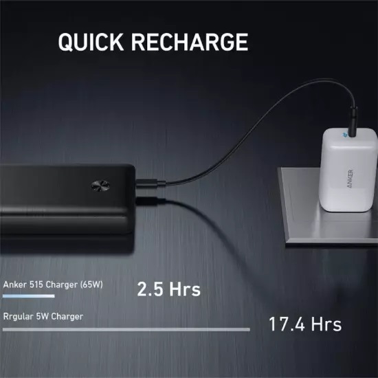 پاوربانک انکر مدل POWER BANK ANKER POWERCORE III ELITE A1291 ظرفیت 25600 میلی آمپر