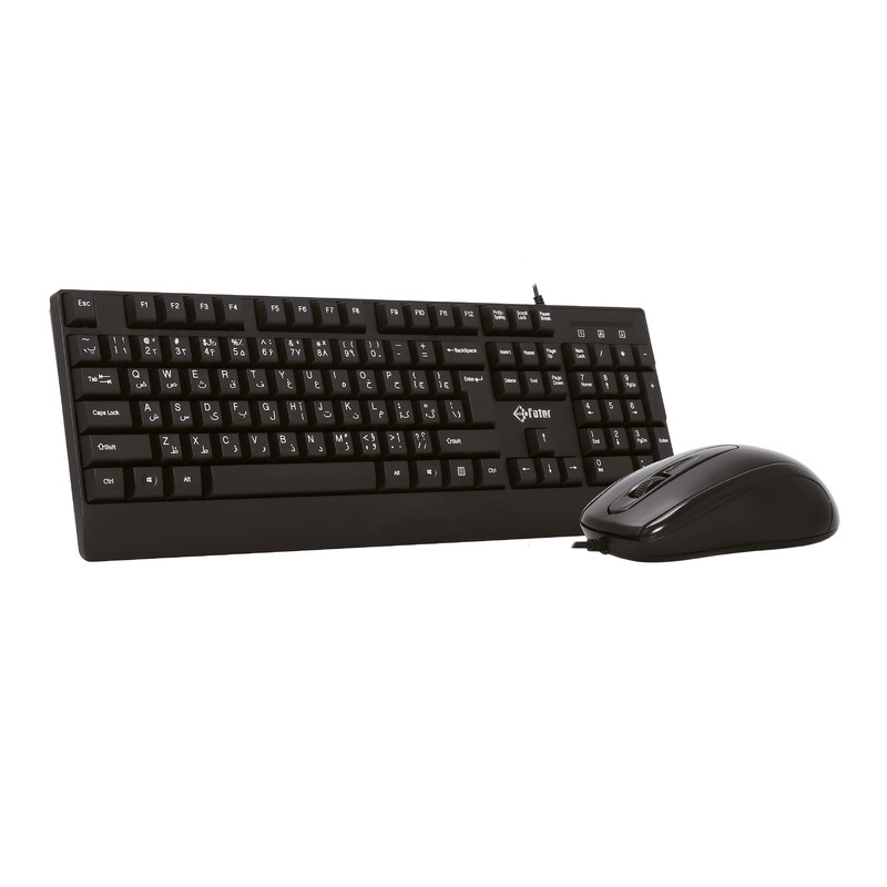 کیبورد و ماوس سیم دار فاطر مدل KEYBOARD MOUSE FATER CCN-4000B