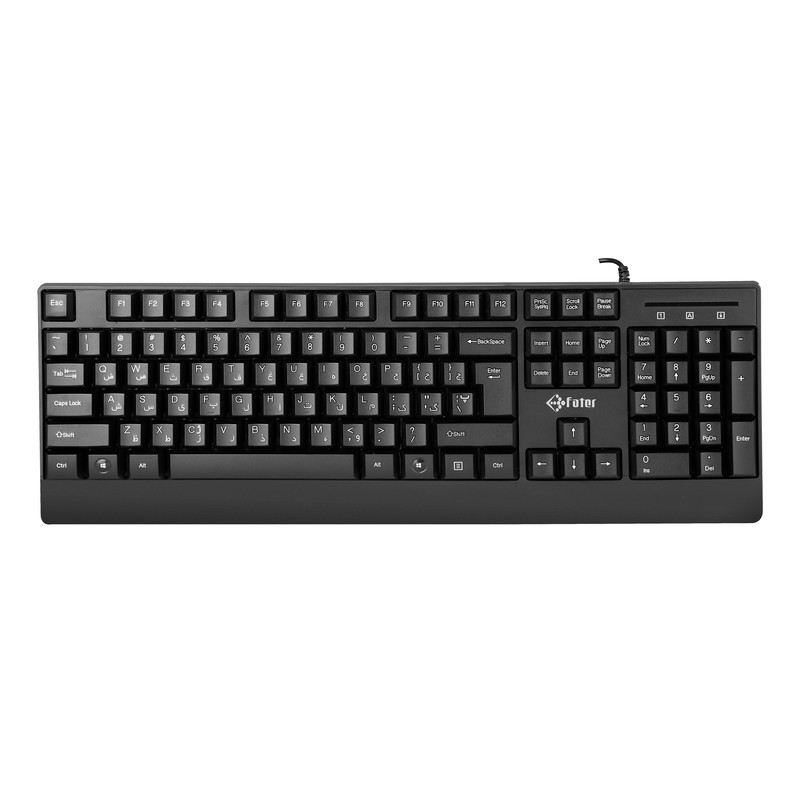 کیبورد و ماوس سیم دار فاطر مدل KEYBOARD MOUSE FATER CCN-4000B