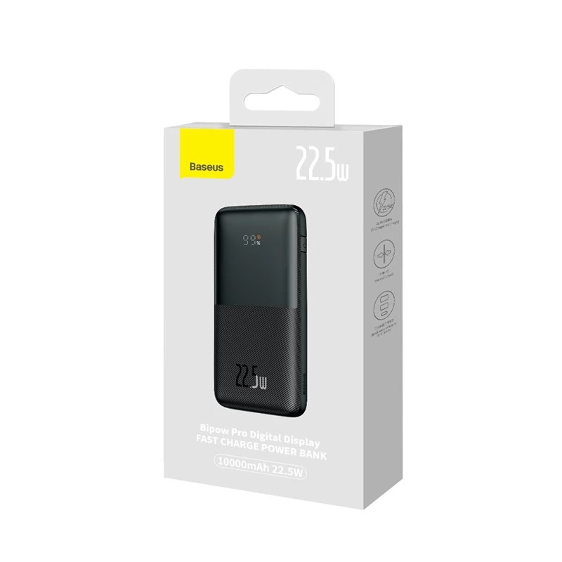 پاوربانک بیسوس مدل POWER BANK BASEUS BIPOW PRO PPBD040001 ظرفیت 10000 میلی آمپر