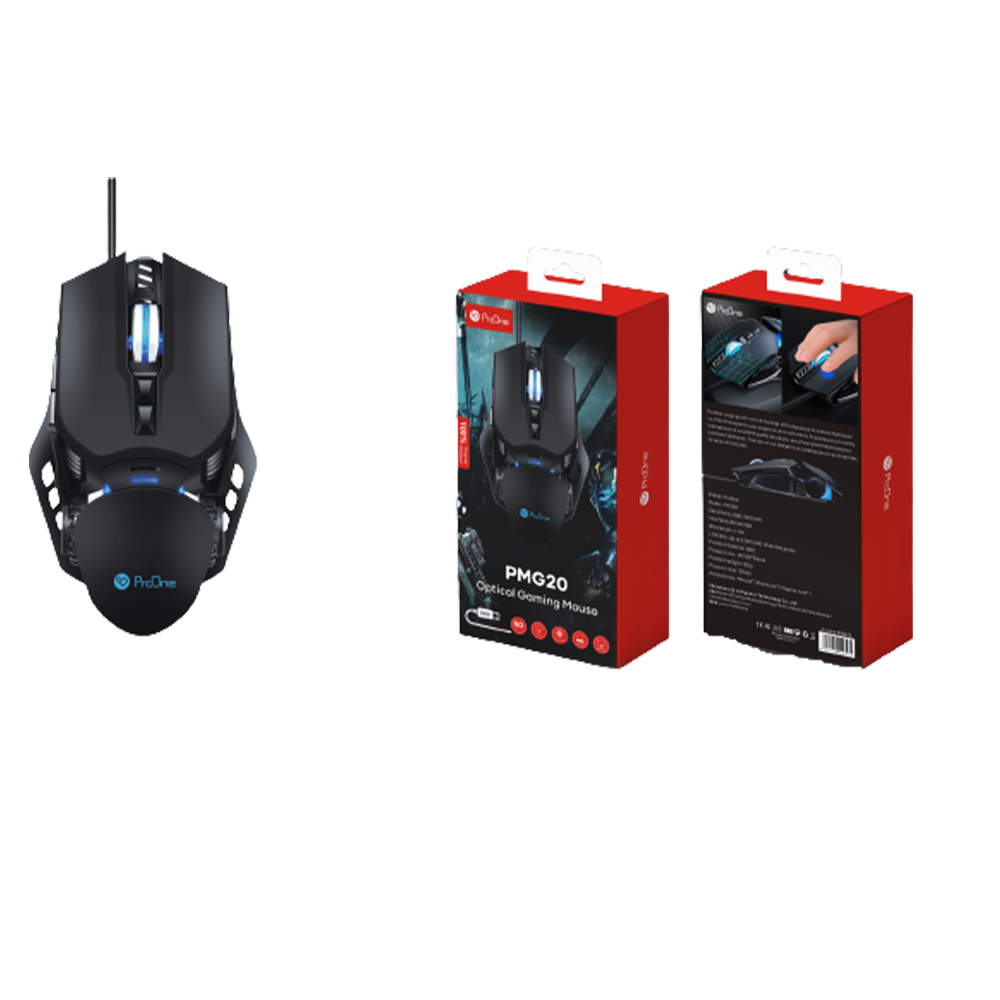 ماوس سیم دار مخصوص بازی پرووان مدل MOUSE GAMING PRO ONE PMG-20