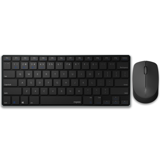 کیبورد و ماوس بدون سیم رپو مدل KEYBOARD MOUSE RAPOO 9000M