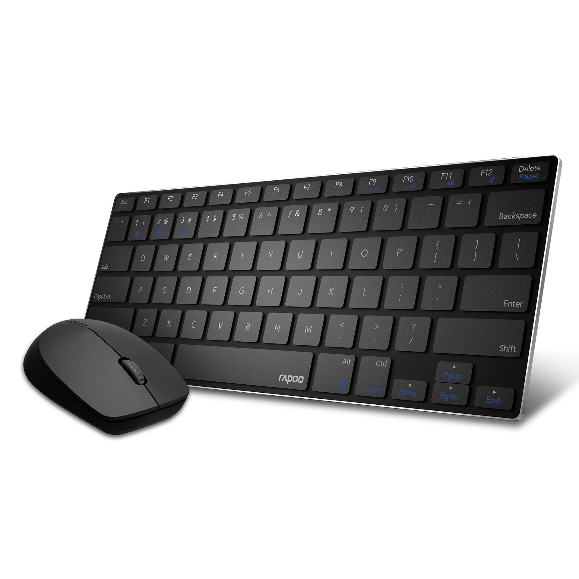 کیبورد و ماوس بدون سیم رپو مدل KEYBOARD MOUSE RAPOO 9000M