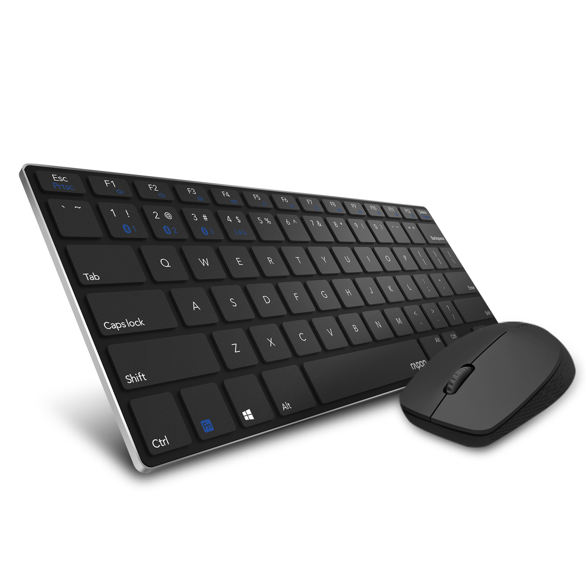 کیبورد و ماوس بدون سیم رپو مدل KEYBOARD MOUSE RAPOO 9000M