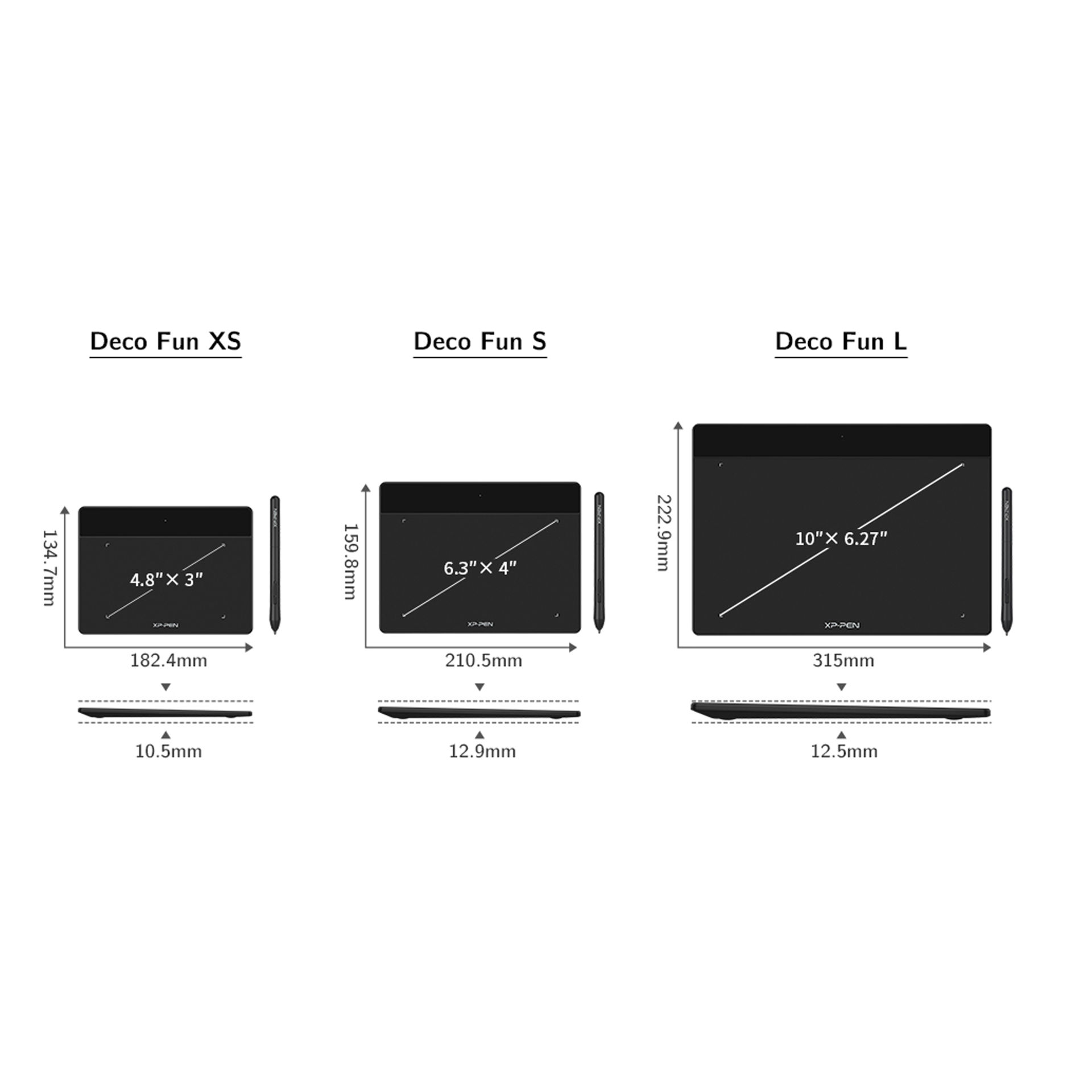 قلم طراحی نوری ایکس پی پن مدل XP PEN DECO FUN L (CT-1060) OPTICAL DRAWING TABLET