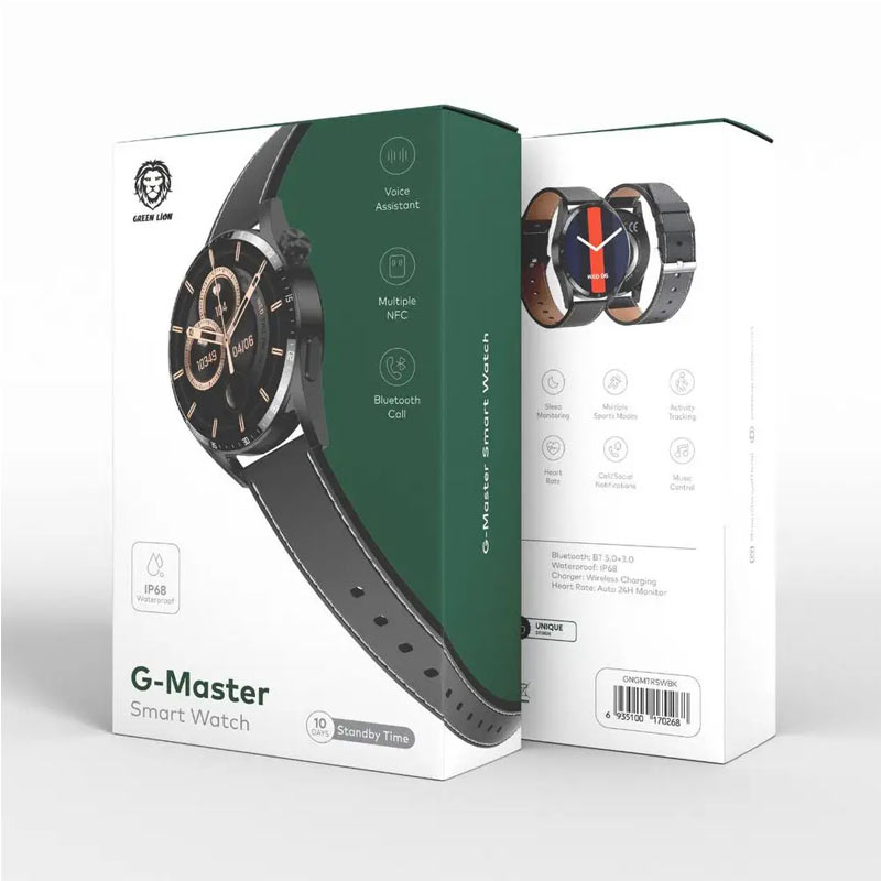 ساعت هوشمند گرین لاین مدل SMART WATCH GREEN LION G-MASTER LEATHER
