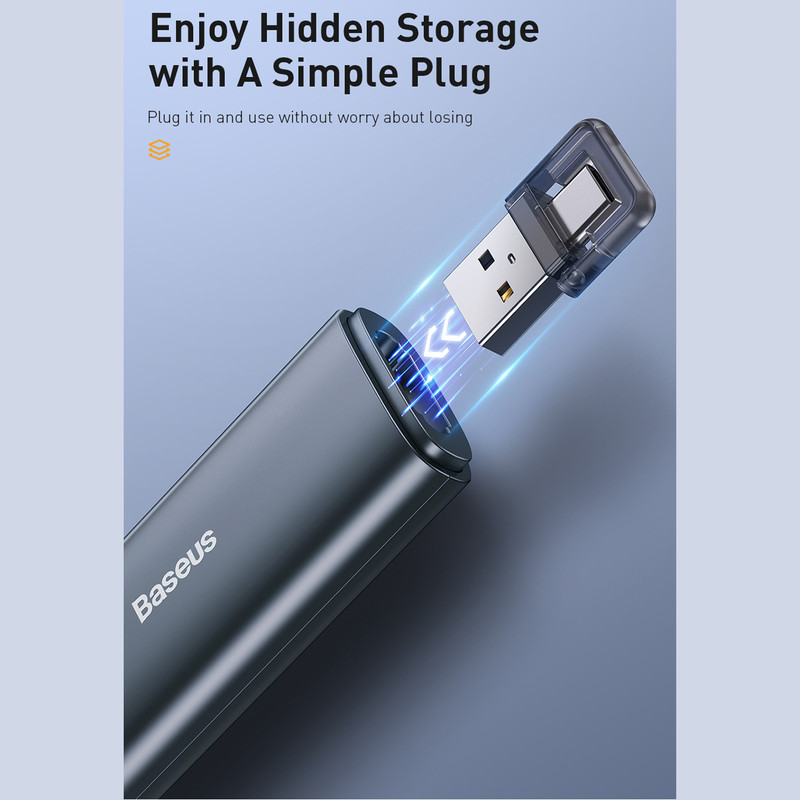پوینتر و پرزنتر بی سیم بیسوس مدل BASEUS ORANGE DOT WIRELESS PRESENTER RED LASER ACFYB-B0G