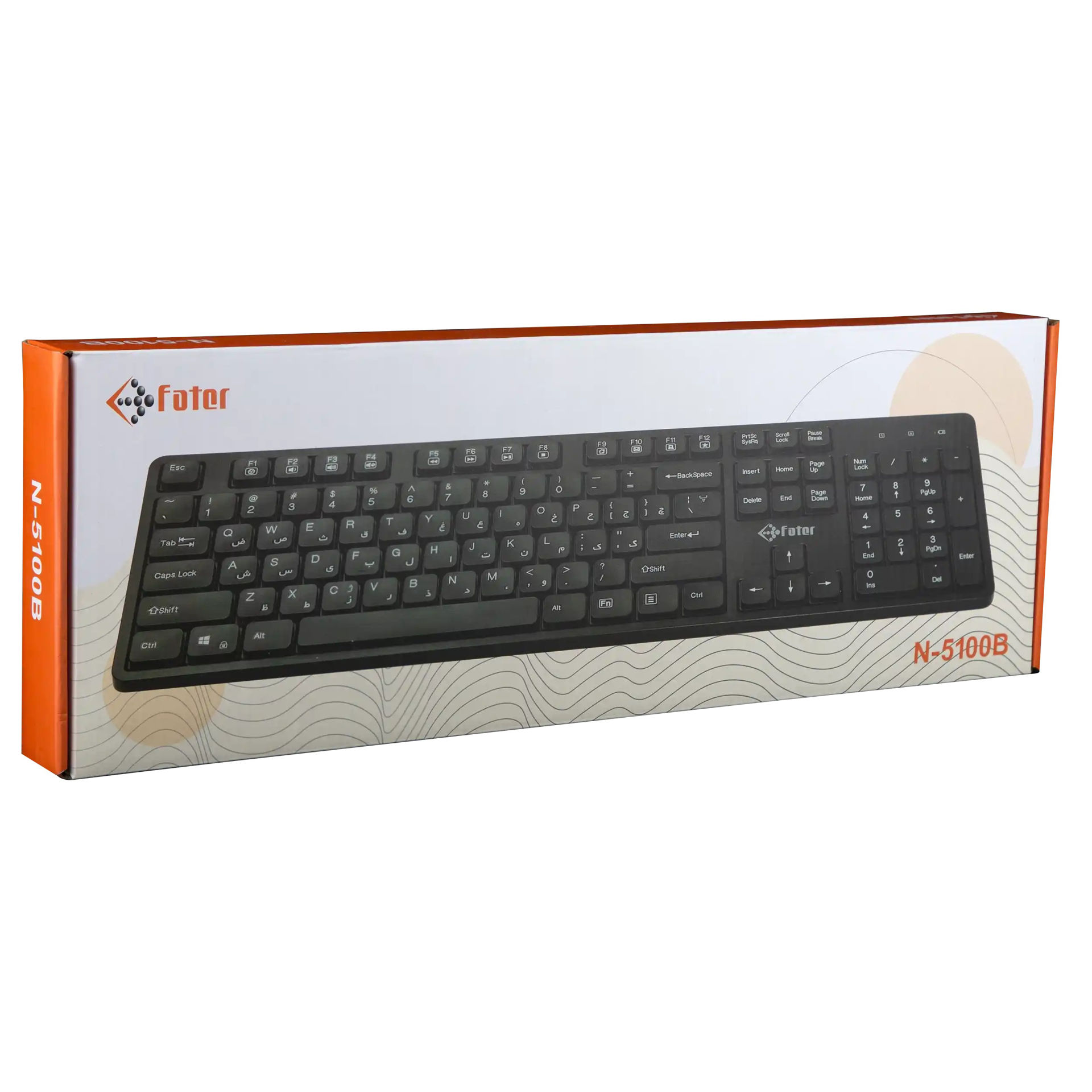 کیبورد بی سیم فاطر مدل KEYBOARD WIERELESS FATER KCN-5100B