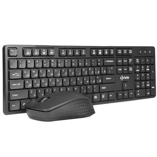 کیبورد و ماوس بدون سیم فاطر مدل KEYBOARD MOUSE FATER CWN-5100B