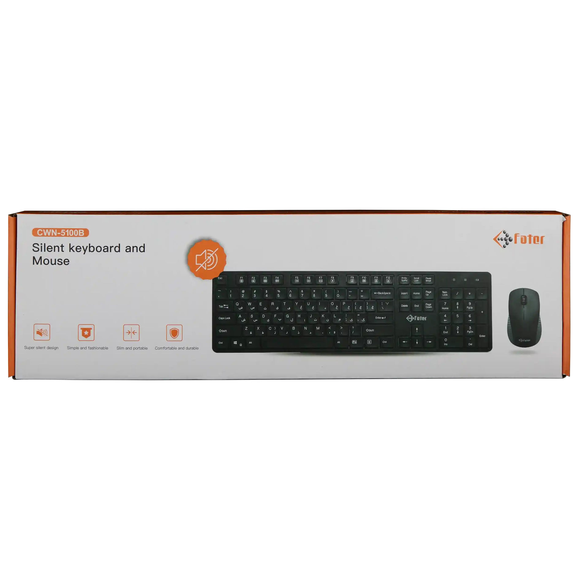 کیبورد و ماوس بدون سیم فاطر مدل KEYBOARD MOUSE FATER CWN-5100B