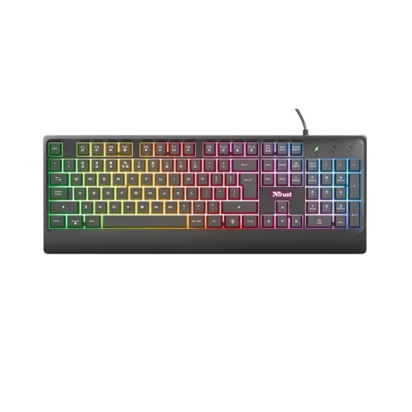 کیبورد گیمینگ سیم دار تراست مدل KEYBOARD GAMING TRUST ZIVA در قائم آی تی