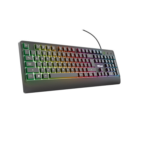 کیبورد گیمینگ سیم دار تراست مدل KEYBOARD GAMING TRUST ZIVA در قائم آی تی