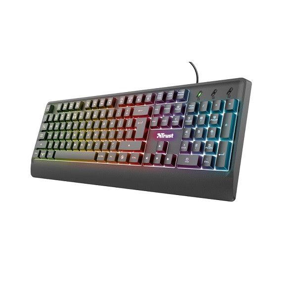 کیبورد گیمینگ سیم دار تراست مدل KEYBOARD GAMING TRUST ZIVA در قائم آی تی